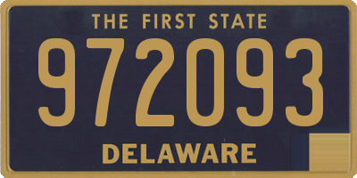 DE license plate 972093