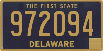 DE license plate 972094