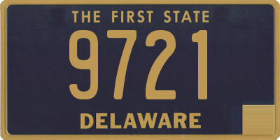 DE license plate 9721