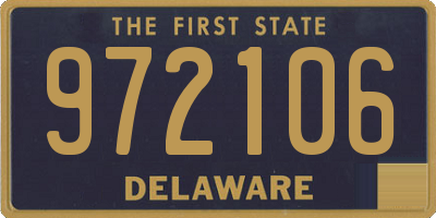 DE license plate 972106