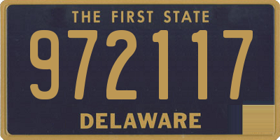 DE license plate 972117