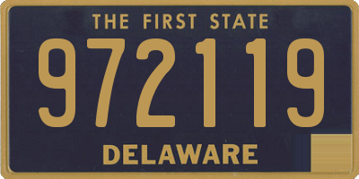 DE license plate 972119
