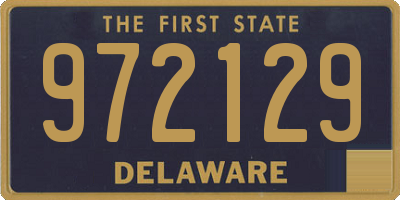 DE license plate 972129
