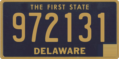 DE license plate 972131