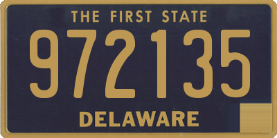 DE license plate 972135