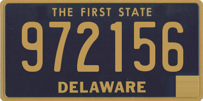 DE license plate 972156