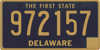 DE license plate 972157