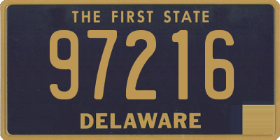 DE license plate 97216