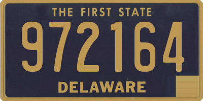 DE license plate 972164