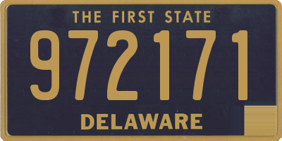 DE license plate 972171