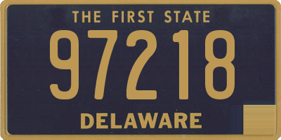 DE license plate 97218