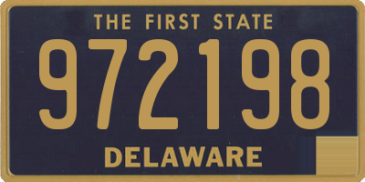 DE license plate 972198