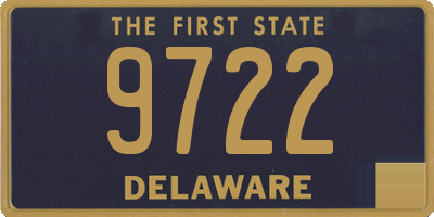 DE license plate 9722