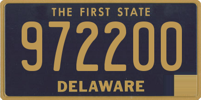 DE license plate 972200