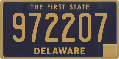 DE license plate 972207