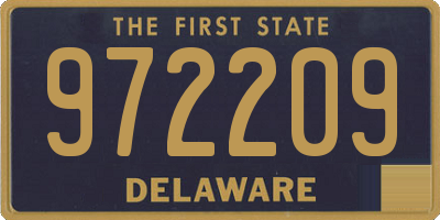 DE license plate 972209