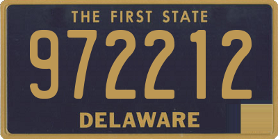 DE license plate 972212