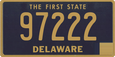 DE license plate 97222