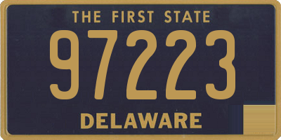 DE license plate 97223