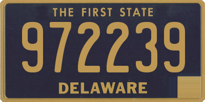 DE license plate 972239