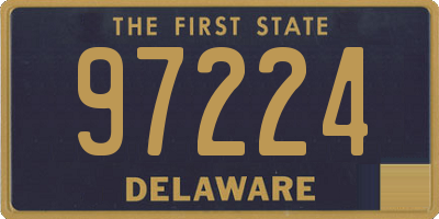 DE license plate 97224