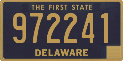 DE license plate 972241