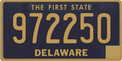 DE license plate 972250