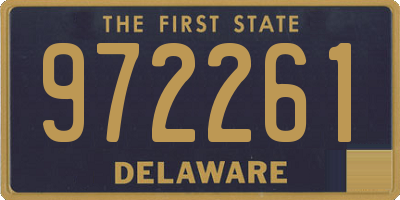 DE license plate 972261