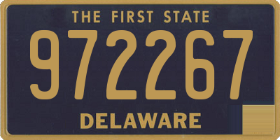 DE license plate 972267