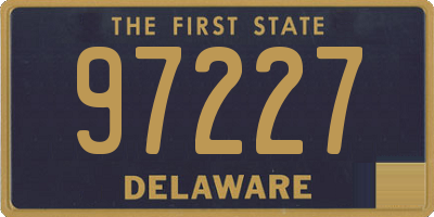 DE license plate 97227