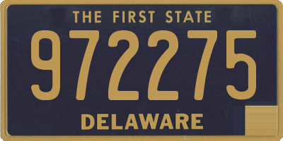 DE license plate 972275