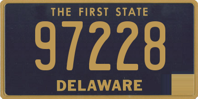 DE license plate 97228