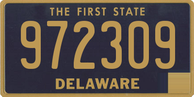 DE license plate 972309