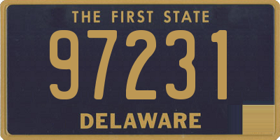 DE license plate 97231