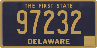 DE license plate 97232