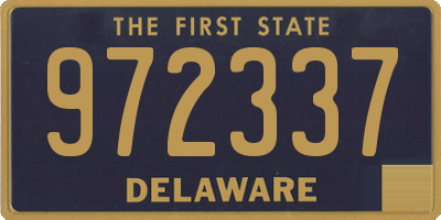 DE license plate 972337