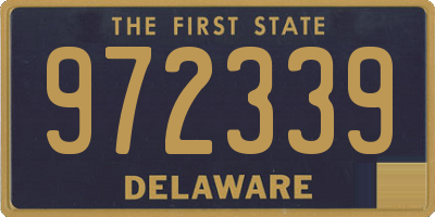 DE license plate 972339
