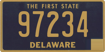 DE license plate 97234