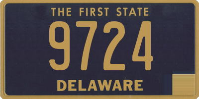 DE license plate 9724