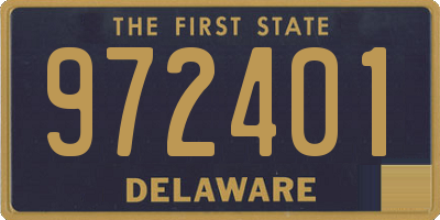 DE license plate 972401