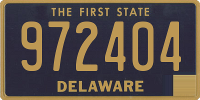 DE license plate 972404