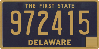 DE license plate 972415