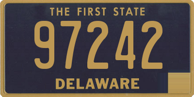 DE license plate 97242