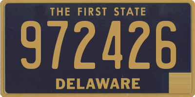 DE license plate 972426