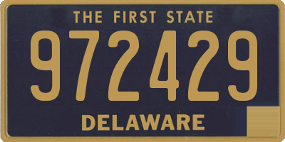DE license plate 972429