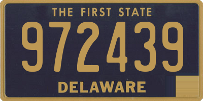 DE license plate 972439