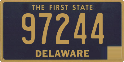DE license plate 97244