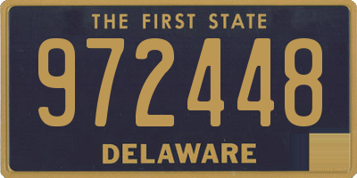 DE license plate 972448