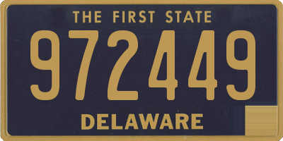 DE license plate 972449