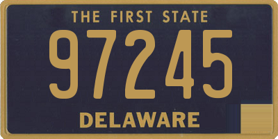 DE license plate 97245